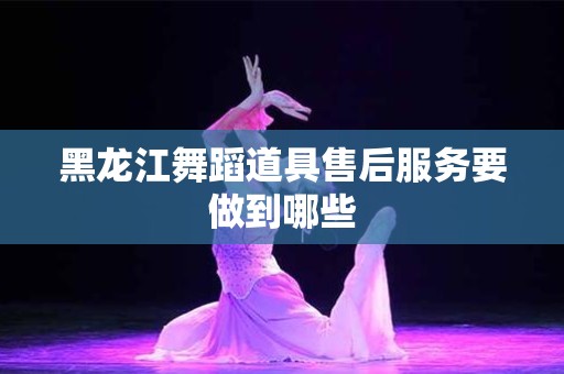 黑龙江舞蹈道具售后服务要做到哪些