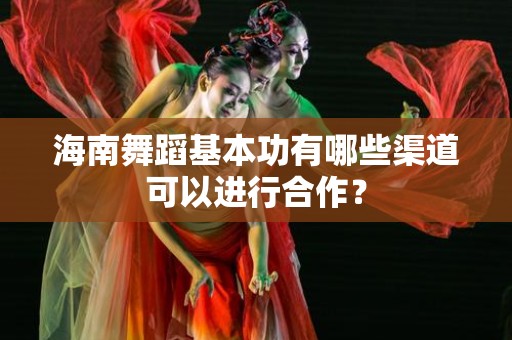 海南舞蹈基本功有哪些渠道可以进行合作？