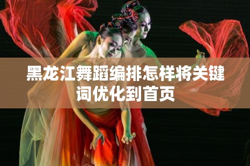 黑龙江舞蹈编排怎样将关键词优化到首页