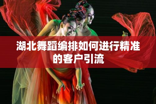 湖北舞蹈编排如何进行精准的客户引流
