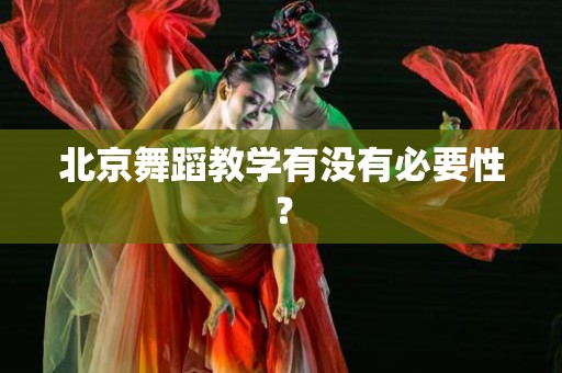 北京舞蹈教学有没有必要性？