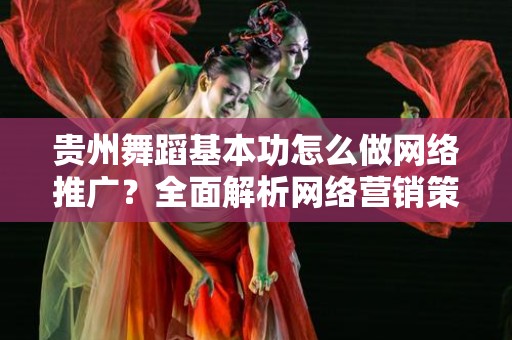 贵州舞蹈基本功怎么做网络推广？全面解析网络营销策略