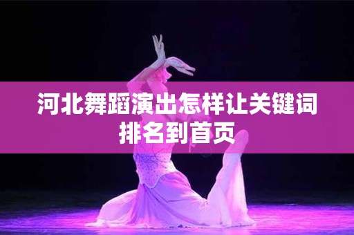 河北舞蹈演出怎样让关键词排名到首页