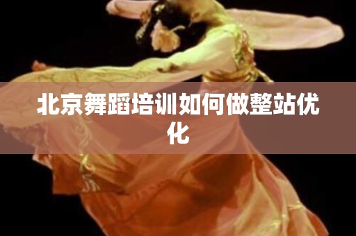 北京舞蹈培训如何做整站优化
