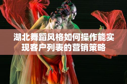 湖北舞蹈风格如何操作能实现客户列表的营销策略