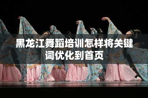 黑龙江舞蹈培训怎样将关键词优化到首页