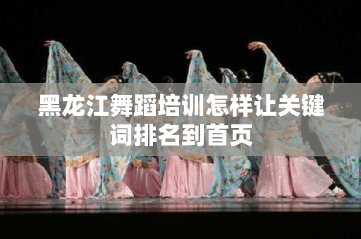 黑龙江舞蹈培训怎样让关键词排名到首页