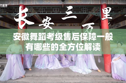 安徽舞蹈考级售后保障一般有哪些的全方位解读