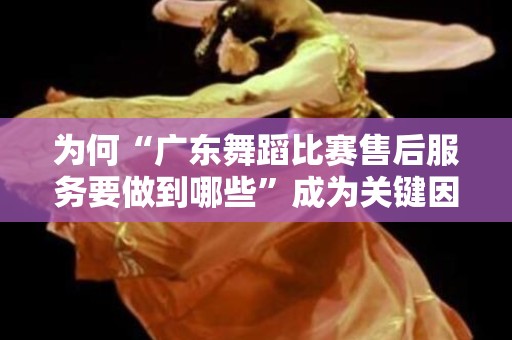 为何“广东舞蹈比赛售后服务要做到哪些”成为关键因素？