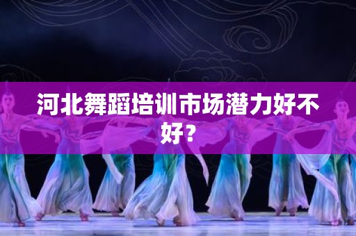 河北舞蹈培训市场潜力好不好？