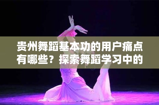 贵州舞蹈基本功的用户痛点有哪些？探索舞蹈学习中的挑战与解决方案