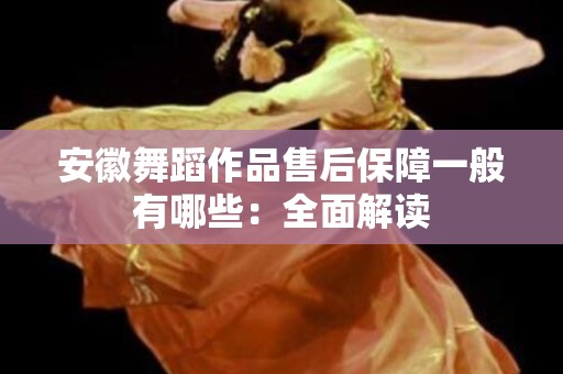 安徽舞蹈作品售后保障一般有哪些：全面解读