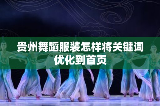 贵州舞蹈服装怎样将关键词优化到首页