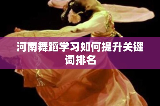 河南舞蹈学习如何提升关键词排名