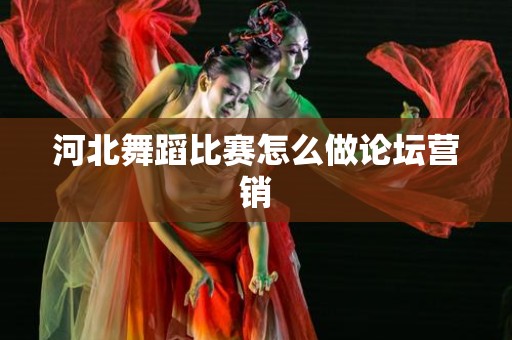 河北舞蹈比赛怎么做论坛营销