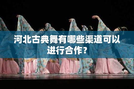 河北古典舞有哪些渠道可以进行合作？