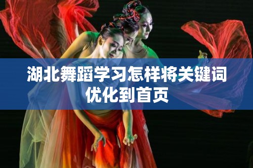 湖北舞蹈学习怎样将关键词优化到首页