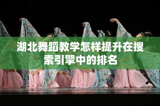 湖北舞蹈教学怎样提升在搜索引擎中的排名