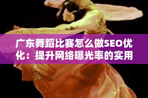 广东舞蹈比赛怎么做SEO优化：提升网络曝光率的实用指南