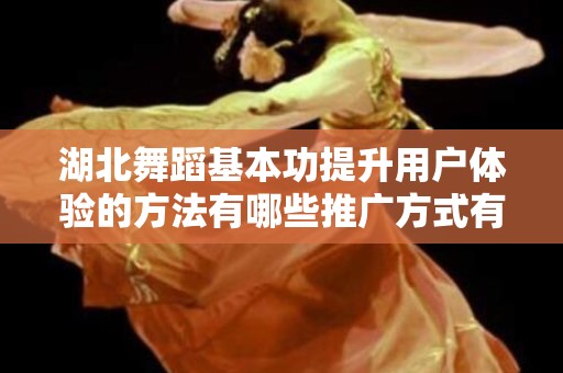 湖北舞蹈基本功提升用户体验的方法有哪些推广方式有哪些