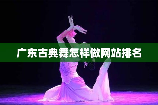 广东古典舞怎样做网站排名