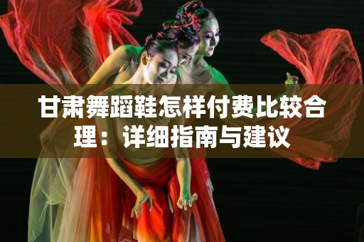 甘肃舞蹈鞋怎样付费比较合理：详细指南与建议