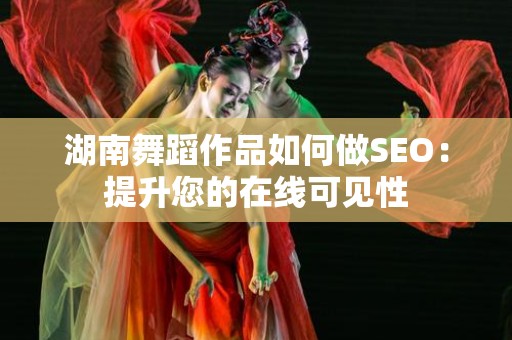 湖南舞蹈作品如何做SEO：提升您的在线可见性
