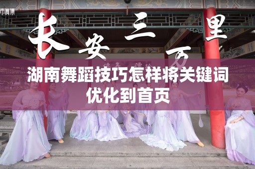 湖南舞蹈技巧怎样将关键词优化到首页