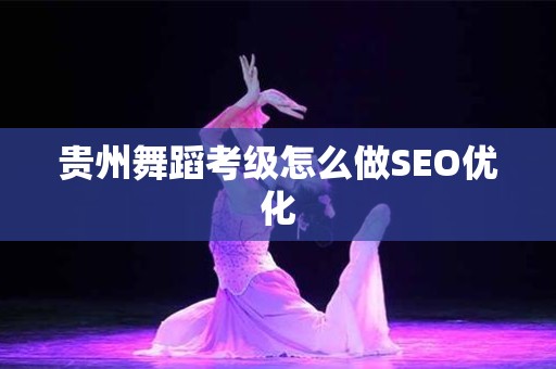 贵州舞蹈考级怎么做SEO优化