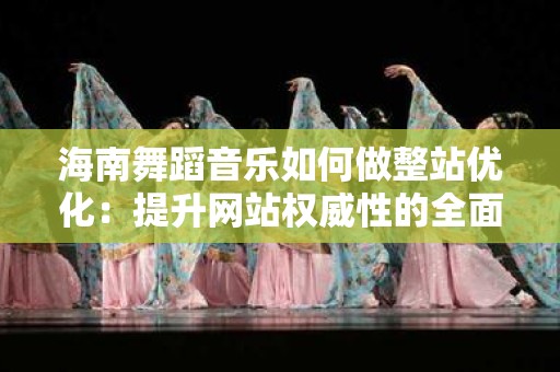 海南舞蹈音乐如何做整站优化：提升网站权威性的全面指南