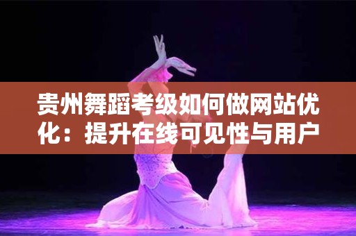 贵州舞蹈考级如何做网站优化：提升在线可见性与用户体验