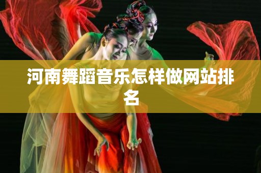 河南舞蹈音乐怎样做网站排名
