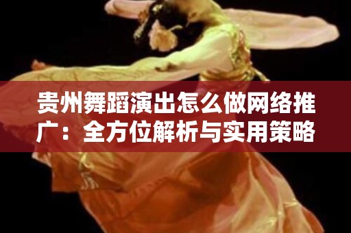 贵州舞蹈演出怎么做网络推广：全方位解析与实用策略