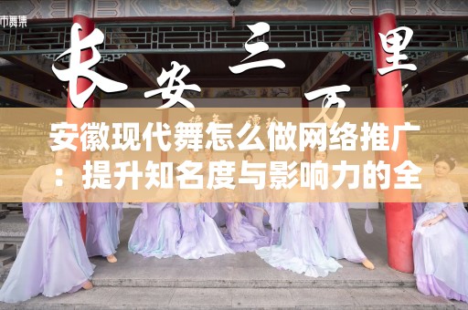 安徽现代舞怎么做网络推广：提升知名度与影响力的全面策略