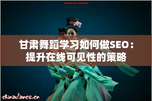 甘肃舞蹈学习如何做SEO：提升在线可见性的策略