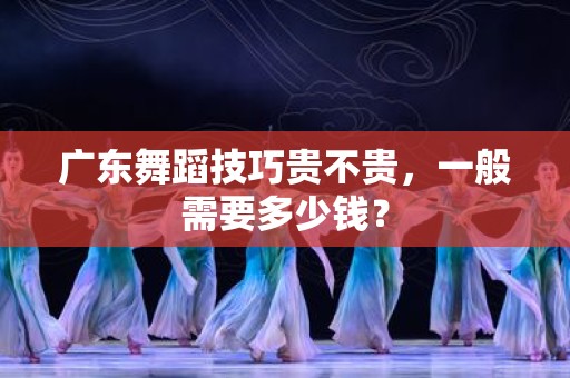 广东舞蹈技巧贵不贵，一般需要多少钱？