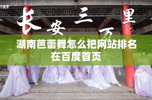 湖南芭蕾舞怎么把网站排名在百度首页