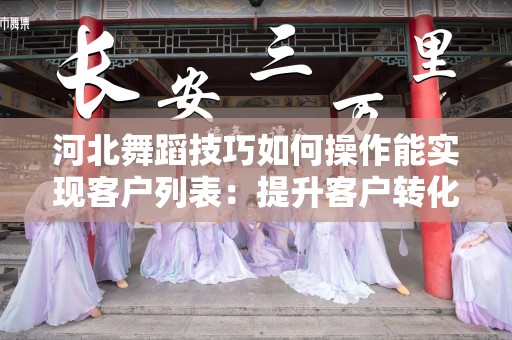 河北舞蹈技巧如何操作能实现客户列表：提升客户转化率与满意度的关键