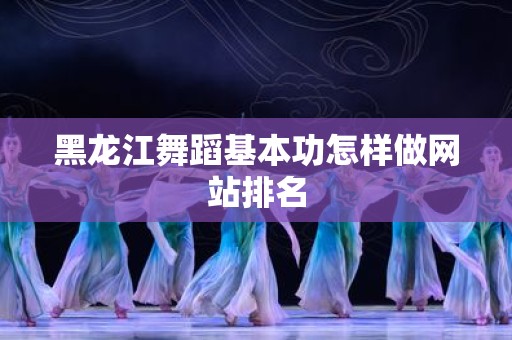 黑龙江舞蹈基本功怎样做网站排名