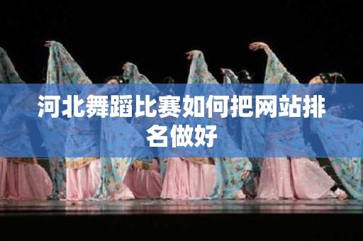 河北舞蹈比赛如何把网站排名做好