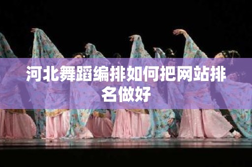 河北舞蹈编排如何把网站排名做好