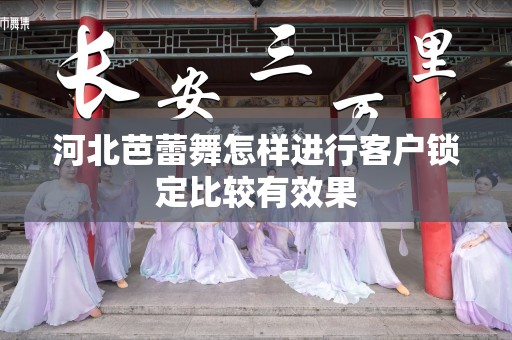 河北芭蕾舞怎样进行客户锁定比较有效果