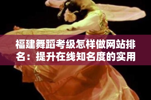 福建舞蹈考级怎样做网站排名：提升在线知名度的实用策略
