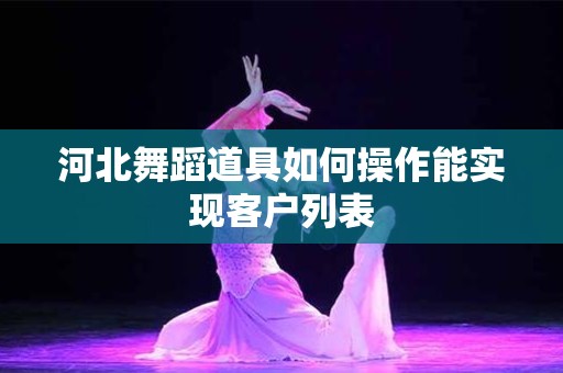 河北舞蹈道具如何操作能实现客户列表