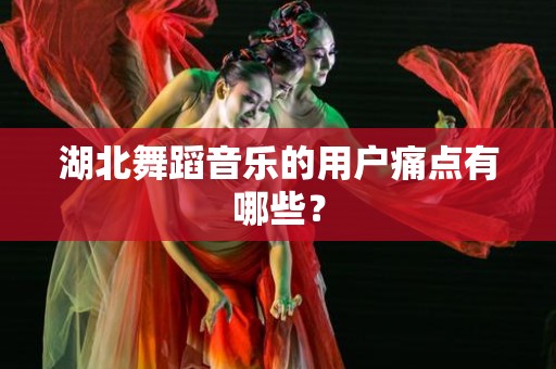 湖北舞蹈音乐的用户痛点有哪些？