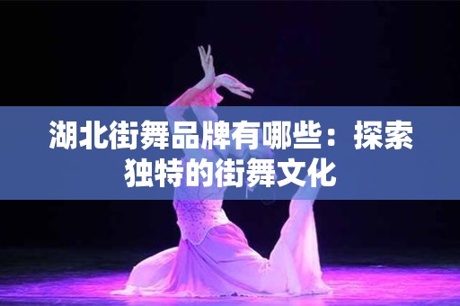 湖北街舞品牌有哪些：探索独特的街舞文化