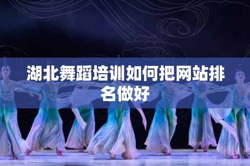 湖北舞蹈培训如何把网站排名做好