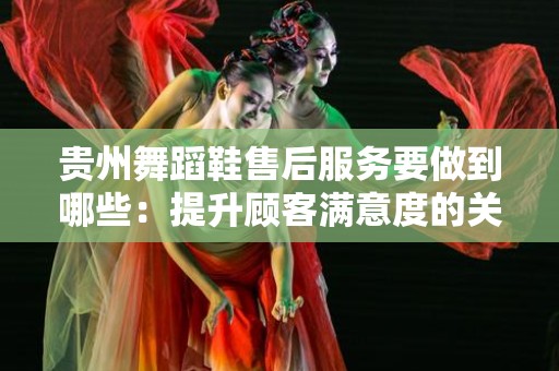 贵州舞蹈鞋售后服务要做到哪些：提升顾客满意度的关键